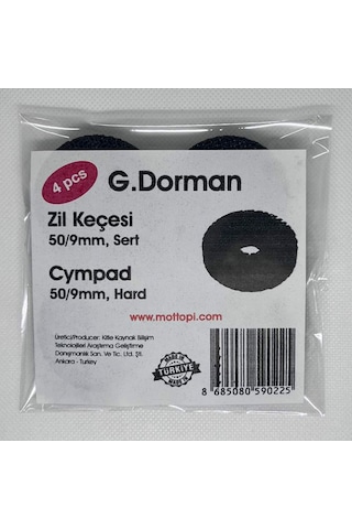 Mottopi Tpu Zil Keçesi Siyah, Sert, 3d Baskı, Uzun Ömürlü,50/9mm- 4 Adet