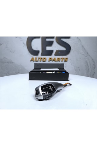 Bmw 5 Serisi E60 Takoz Vites Uyumlu Joystick Işıklı Vites Topuzu Sıfır Gümüş