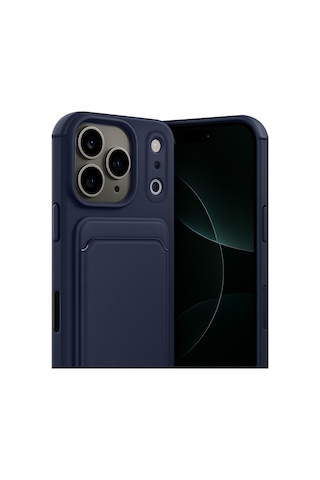 Apple İphone Uyumlu 17 Pro Kelvin Kartvizitli Silikon - Lacivert Çok Renkli