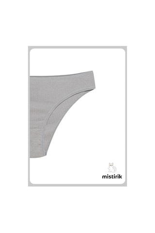 Mistirik Taranto Model Fitilli Pamuklu Slip Esnek Komforlu Hava Alan Külot Gri Renk