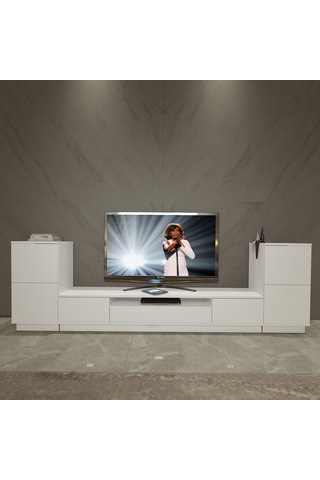 Decoraktiv Trendstyle On2s Slm Tv Ünitesi Tv Sehpası Beyaz