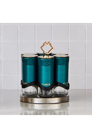 Neva N3040 Sweet Premıum Mentol Niş 6 Lı Baharat Seti Yeşil