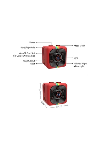 Besthome1 1080p Hafif Gece Görüşlü Spor Kamerası - Sq11