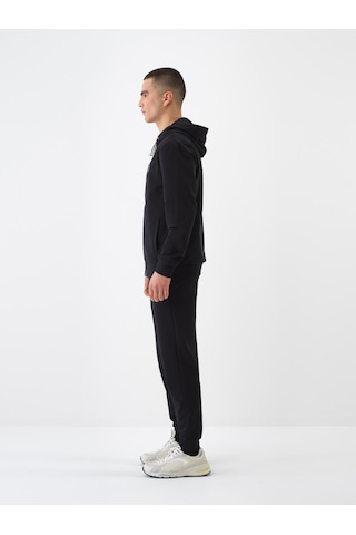 Xint Siyah Pamuk Dokulu Regular Fit Sweat Mont 350193