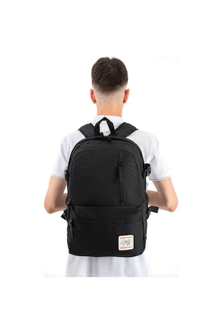 Ventis Unisex Okul Çantası Lise Ortaokul Sırt Çantası 43 30 Cm Ortopedik Sırt Çok Cepli Vnt3-c Siyah
