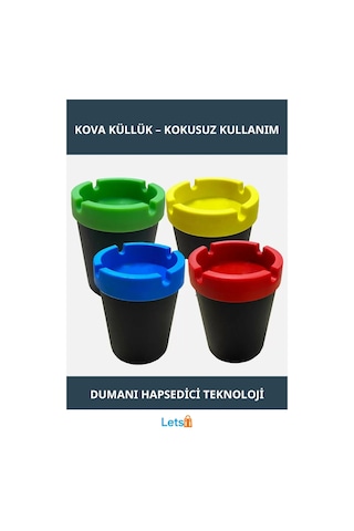 Dumansız Taşınabilir Kova Küllük