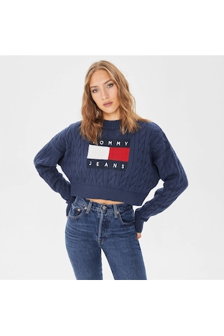 Tommy Hilfiger Tommy Hılfıger Kadın Kazak Dw0dw14261-c87 Dw0dw14261-c87 Lacivert
