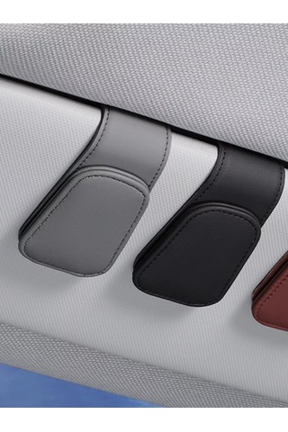 Niandahoome Araç İçin Güneşlik Kıskağı Mengeneli Gözlük Askısı 176042723 Gri