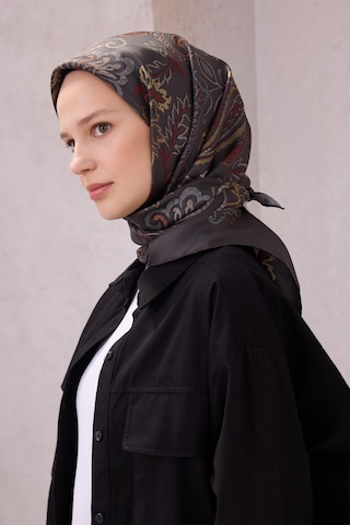 BELLİ Saf İpek Twill Eşarp 4207d01 Antrasit - 07