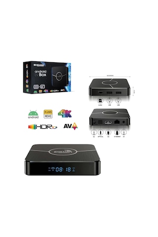 Android Tv Box 4+64gb 4k Shoami Sh-sb1