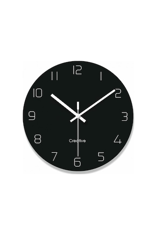 Primepickings Modern Asma Duvar Saati, Ev/mutfak/ofis/okul Için Sessiz Geçmeyen Kaliteli Kuvars Cam Saatler A