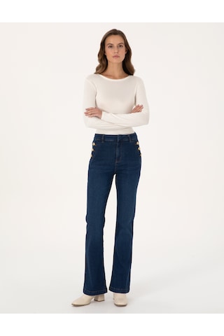 Pierre Cardin Kadın Koyu Mavi Pantolon Jean 50308440-vr032 Koyu Mavi