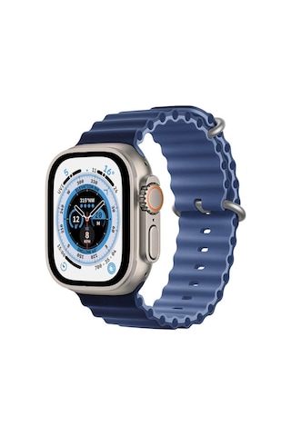 Koodmax  Apple Uyumlu  Watch  1 2 3 4 5 6 7 8 Se Ultra Çift Renk Ocean Loop Kordon Kayış 42 44 45 49mm