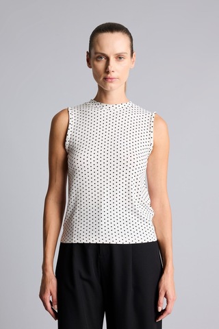Defacto Puantiyeli Bisiklet Yaka Slim Fit Atlet I7291ax26hsbk81 Siyah-bk81