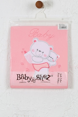 %100 Pamuklu Yenidoğan Çift Katlı Penye Bebek Battaniyesi Sb 513 Pembe Pembe