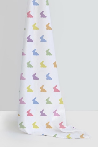 Lexroo % 100 Pamuk Müslin Bebek Örtüsü - Rainbow Lapin 70x70 Cm Muslın-ral-007070 Çok Renkli
