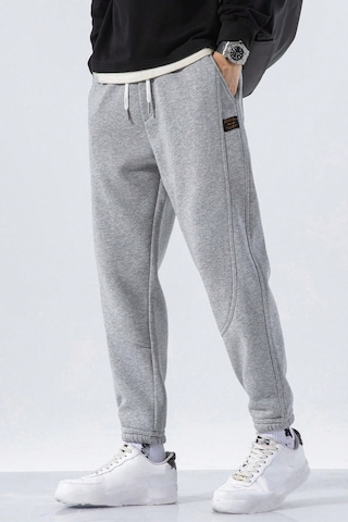 Genius Store Genıus Store Erkek Eşofman İçi Polarlı Bağcıklı Bel Jogger Spor Eşofman Altı Spor-esf001 Gri