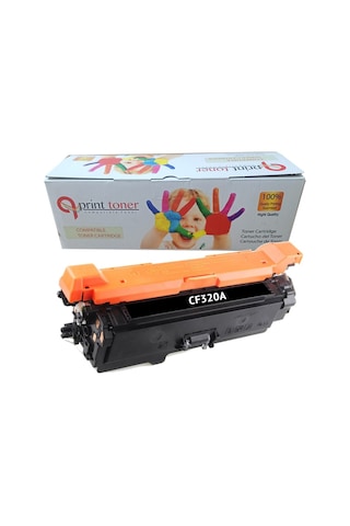 Qprint Toner Hp 652a Cf320a Siyah Uyumlu Toner M651dn M680dn Cz248a Cz249a Cz250a Cz256a Cz257a