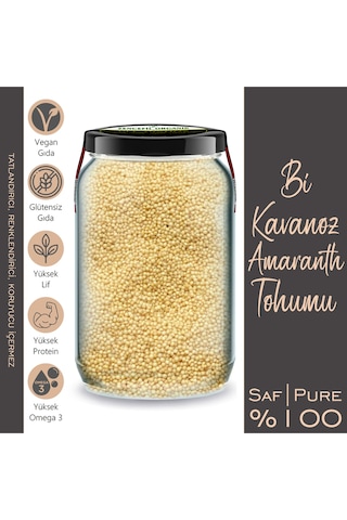 Amaranth Bi Kavanoz 660 Cc. Cam Kavanozda 500 Gr. Amarant Tohumu