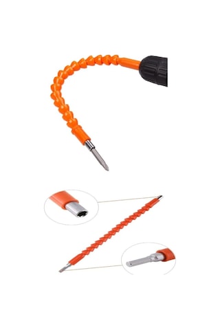 Matkap Ucuna Takılan Bükülebilir Esnek Flex Spiral Uç