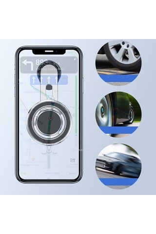 Jmary Mh-78 Havalandırma Tasarımlı Magnetik Araç Telefon Tutucu Siyah