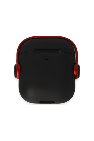Apple Airpods Uyumlu - 2 2.nesil Cool Kılıf - Siyah-kırmızı Çok Renkli