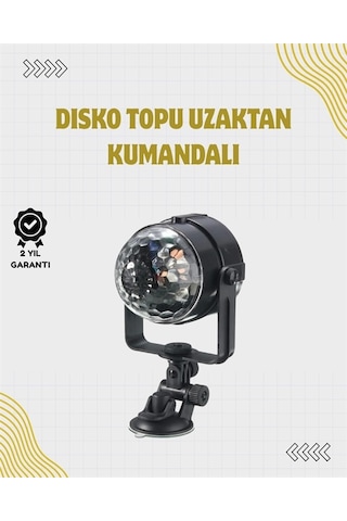 Uzaktan Kumandalı, Ses Kontrollü Led Disko Işığı - Parti Ve Kulüpler İçin Çok Renkli