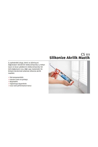Ceresit Cs 111 Silikonize Akrilik Mastik Siyah 240 Ml
