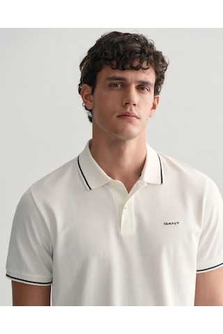 Gant Erkek Pike Polo T-shirt Regular Fit Beyaz