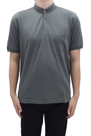 Santa Dmctekstil Erkek 102 Düz Klasik Kesim Rahat Kalıp Tek Cepli Polo Yaka T-shirt Füme