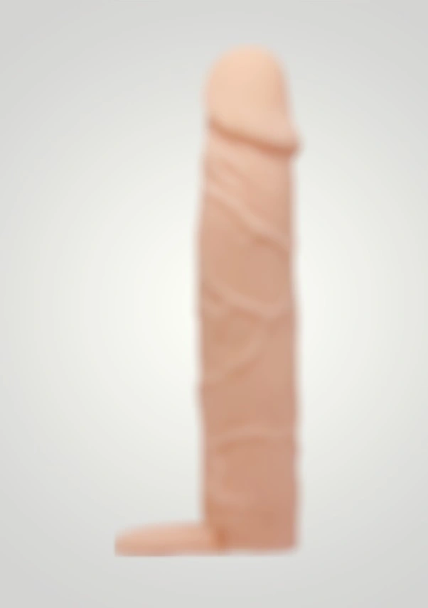 xShopum 6 Cm Dolgulu Realistik Uzatmalı Penis Kılıfı Dildo Ten Rengi Penis