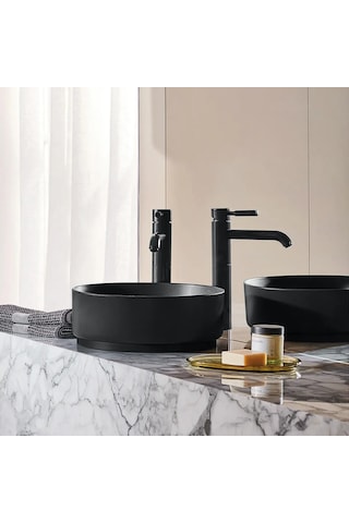 Alape Yuvarlak Çanak Lavabo - Mat Siyah - 40 Cm - 3222000240 Mat Siyah