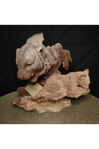 Kaplan Annesinin Ve Yavrusunun Korumasını Simgeleyen El Yapım