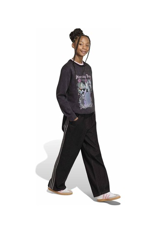 Adidas Çocuk Sweatshirt Adıdas Dısney Vıllaıns Loose Washed Gfx Crew Sweatshirt Kq6084 Siyah