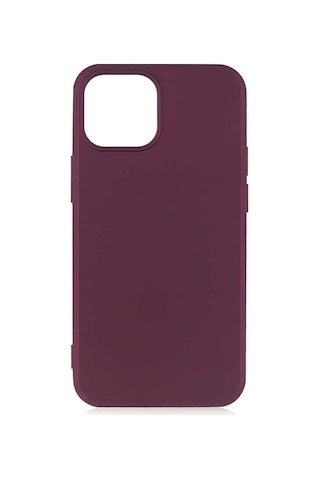 Apple Uyumlu iPhone 13 Mini Uyumlu Zore Premier Silikon Kılıf-mürdüm Mürdüm -