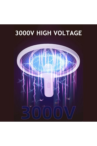 Hangfox Ev İçin Usb Şarjlı İki Fonksiyonlu Elektrikli Atkı+işıklı Kovucu, Uyumak, Dik Koymak, Duvara Asmak Mümkün, Güneş Desenli