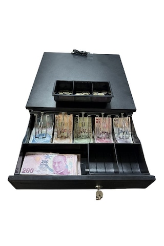 Yazarkasa Bağlantılı Para Çekmecesi-manüel Açılabilen-5 Bölümlü