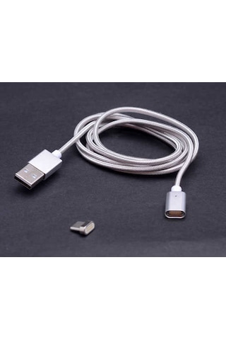 Ekılıf - Type-c Usb Mıknatıslı Usb Kablo - Rose Gold - T5069 Rose Gold