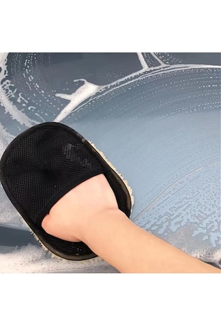 Mikrofiber Araba Yıkama Eldiveni Çift Taraflı Oto Temizleme Ve Parlatma Bezi Yumuşak Çizmez Yapı Car Wash Mitt For Vehicle Detailing 256