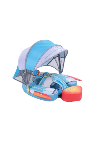 Mambobaby Yüzme Simidi - Rocketship, Emniyetli, Gölgelikli Ve Ayak Destekli