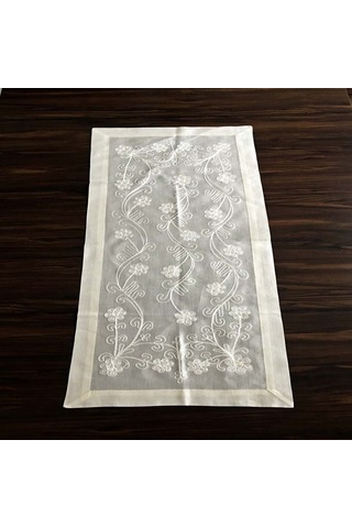 Çeyizlik Ipek Dokuma Dantelsiz Şemen %100 Ipek El Işçiliği