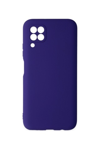 Huawei P40 Lite Uyumlu İçi Kadife Lansman Tasarım Silikon Telefon Kılıfı Mor