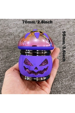 Elmpaly 2,8 İnç 70mm Balkabağı Gemi Değirmeni - Çok Katmanlı Kafatası Tütün Öğütücü