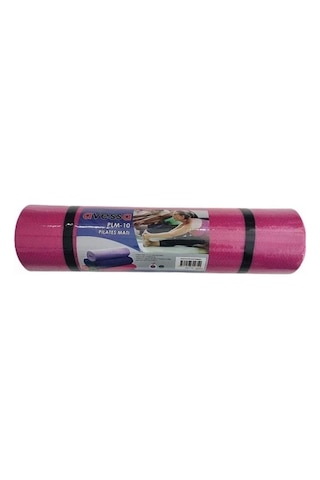 Özel Üretim Spor Aksesuarı Egzersiz Altlığı Ev Sporu Plm-10 55x180 Cm Pilates Minderi Pembe-siyah Pembe - Siyah
