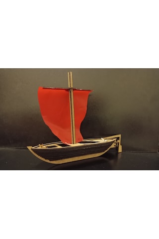 TLR hobi 3d Balıkcı Teknesi Lazer Kesim Ahşap Maket