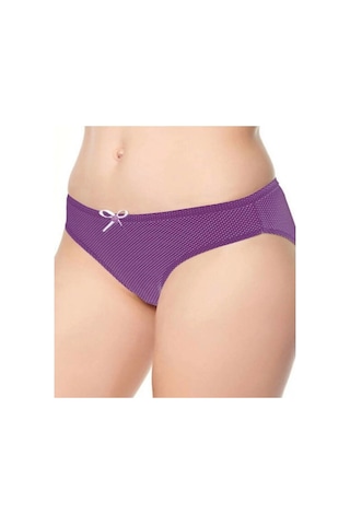 Tutku Kadın Küçük Puantiyeli Bikini Külot 6'Lı Paket-Standart Çok Renkli