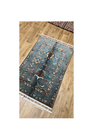 El Dokuma Afghan Halısı Gri
