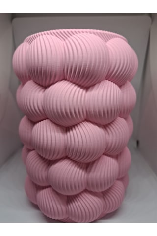 Bubble Vazo - 16 Cm Pembe