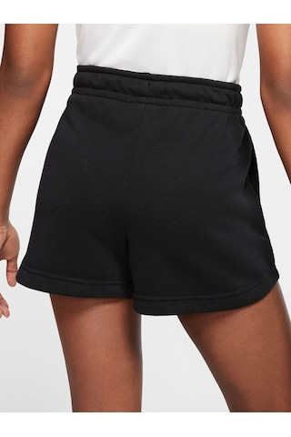 Nike Sportswear Essential Women's French Terry Shorts Black Pamuklu Kısa Kadın Şort Siyah