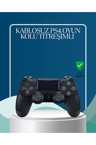 Kablosuz Ps4 Oyun Kolu Çift Motor Titreşimli Uzun Bataryalı